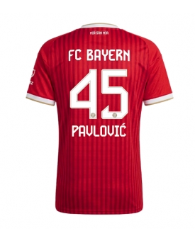 Bayern Munich Aleksandar Pavlovic #45 Maglia Gara Casa Repliche 2026-27 Donna Maniche Corte Bayern Munich Aleksandar Pavlovic #45 Maglia Gara Casa Repliche 2026-27 Donna Maniche Corte